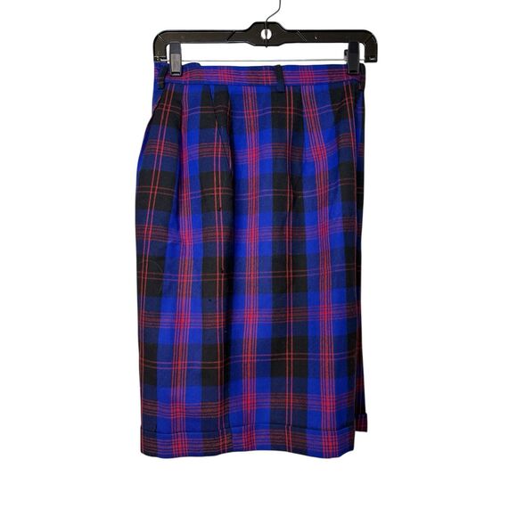 Talbots Vintage Tartan Plaid Wool Dress Shorts Sz. 16 Preppy 1990’s - Picture 4 of 5